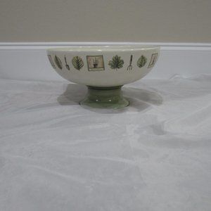 Pfaltzgraff Naturewood Large Pedestal Bowl